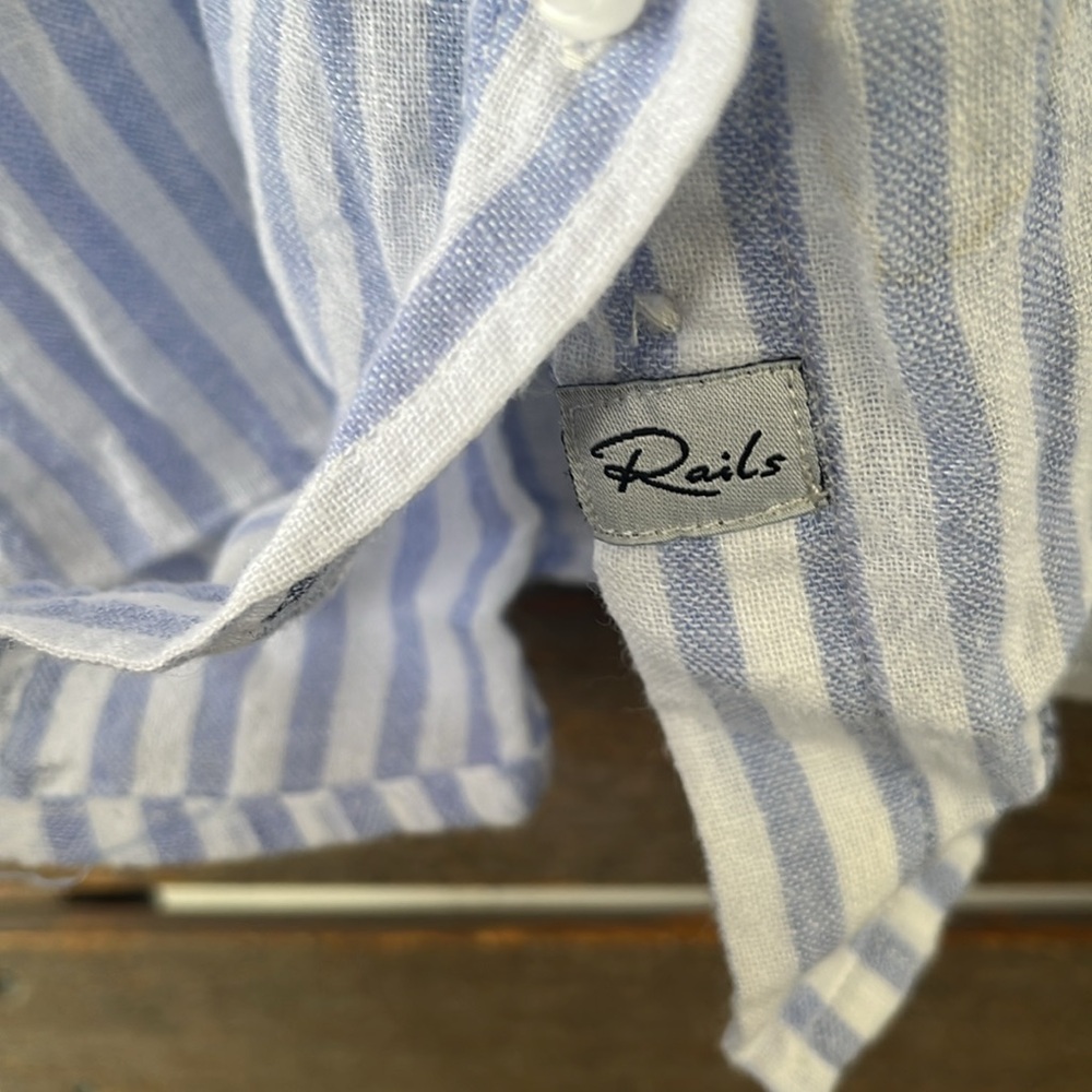 Rails Linen Charli Mermaid Button Down Top - image 6